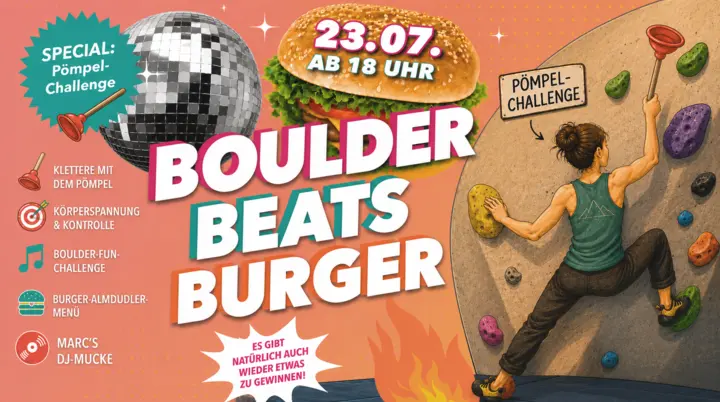 Event in der Kletterarena - BoulderBeatsBurger | © DAV Heilbronn